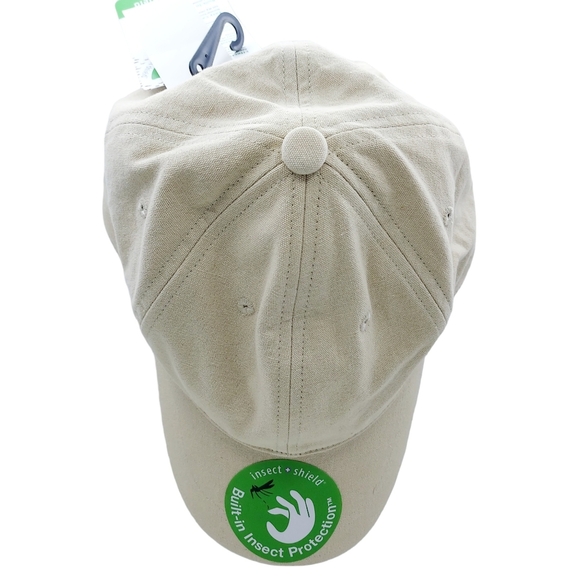 Insect Shield Bug Repellent Sand Color Baseball Hat Cap One Size Adjustable Back - Picture 3 of 10
